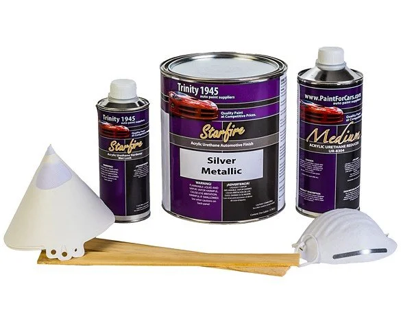 Urethane Basecoat Automotive Paint - Silver Metallic - 1 Gallon